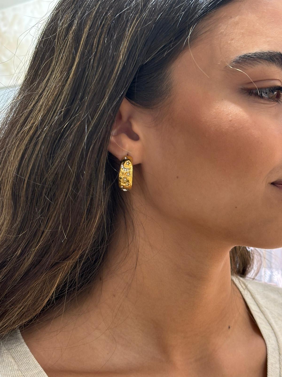 Aro de acero dorado Galaxia