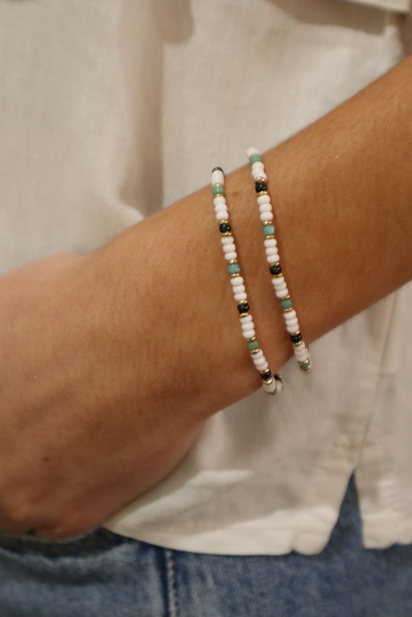 Pulsera Elástica Blanca